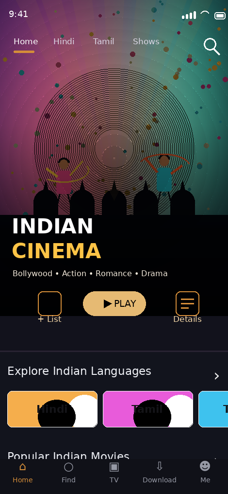 Castle app preview on phone